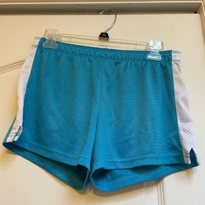 Blue justice shorts,girls size 16. Used lightly.